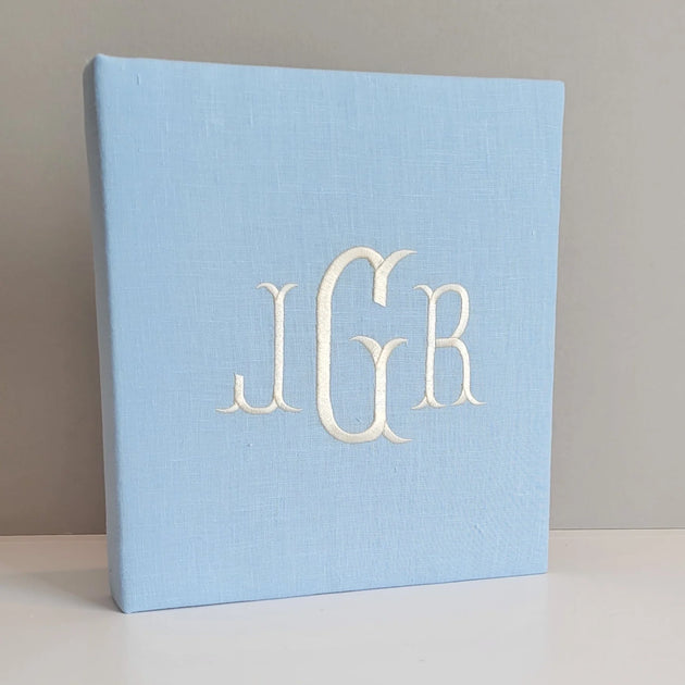 Personalized Baby Book Linen Book The Little Lane Shop