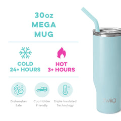 Shimmer Aquamarine Mega Mug