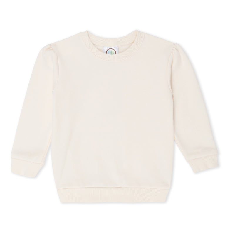 Puff Sleeve Sweatshirt - Cream