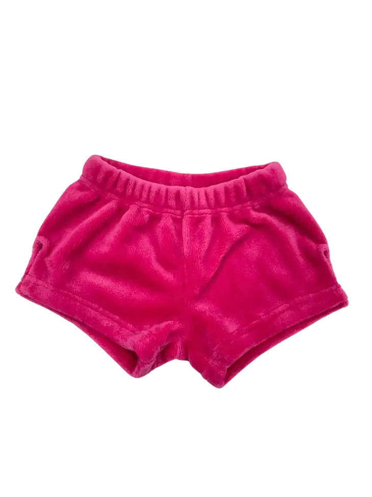Pink Plush Shorts