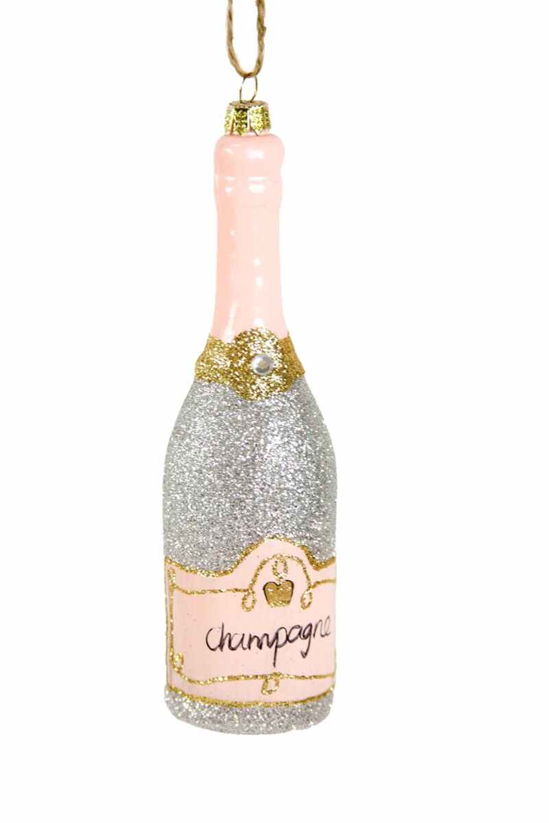 Silver Champagne Ornament