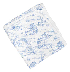 Blue Toile Blanket