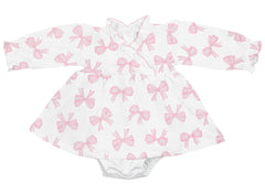 Watercolor Bows Baby Dress