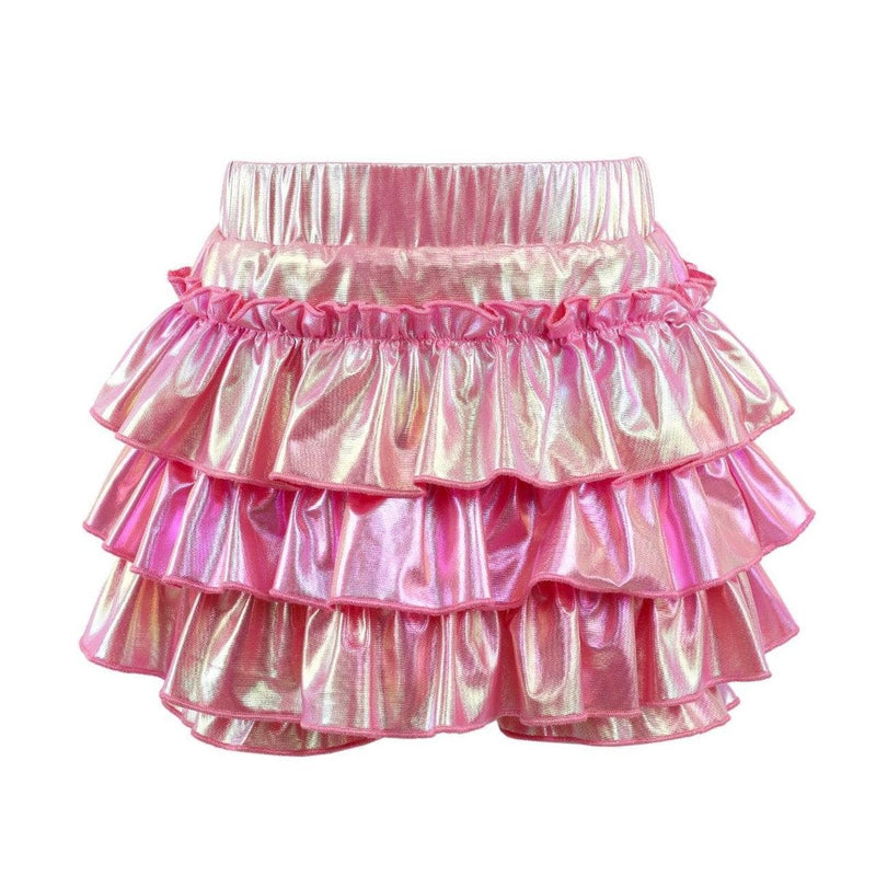 Hologram Ruffle Skort - Pink