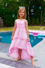 Tie Dye Pom Pom Dress