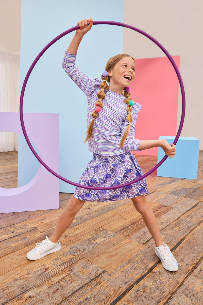 Ruched Circle Skirt