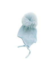 Pom Aviator Hat - Blue