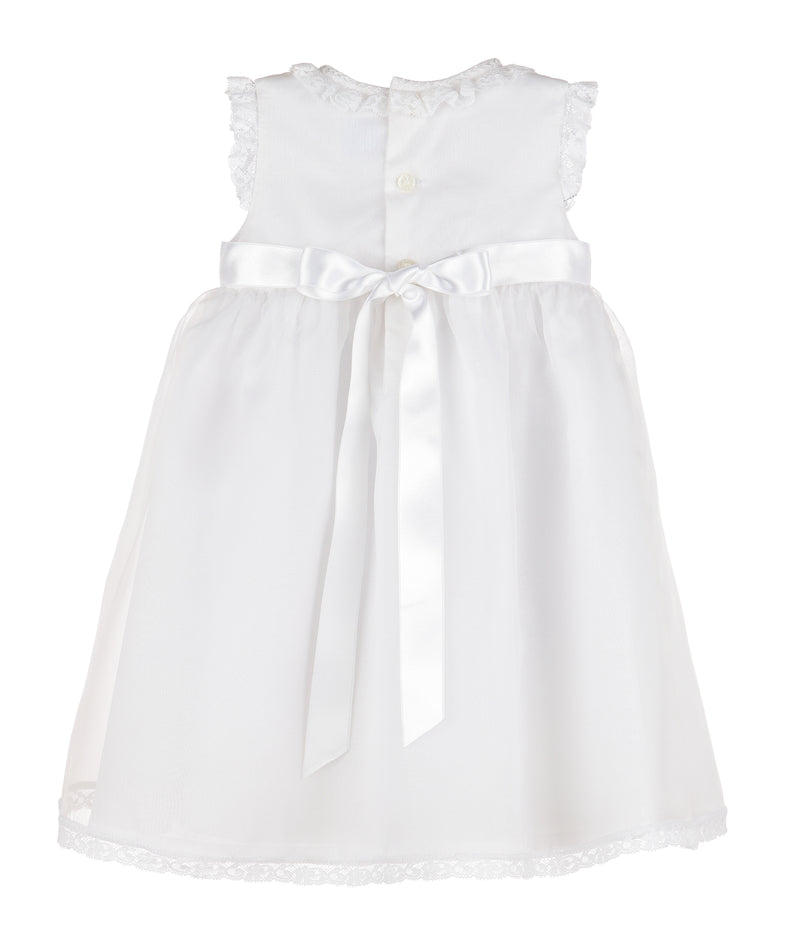 White Organza Silk Dress