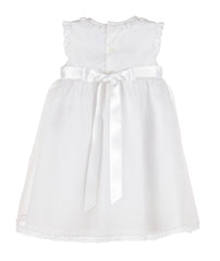White Organza Silk Dress