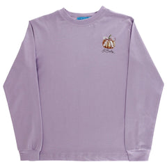 Pumpkin on Lavender Long Sleeve Logo Tee