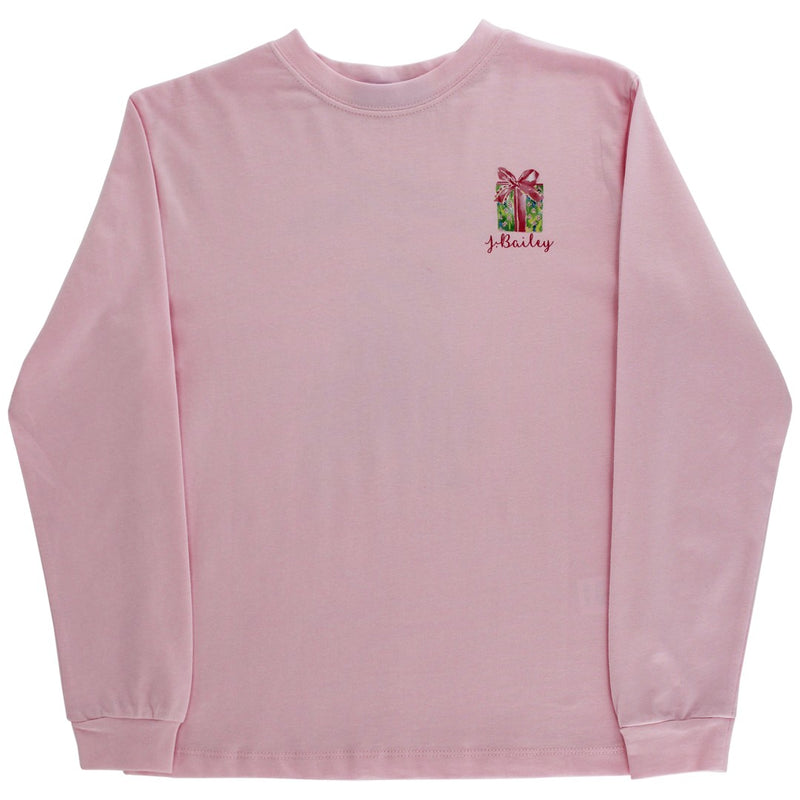 Santa Tree on Pink Logo Tee