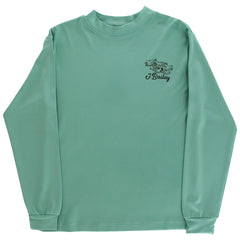 Ducks on Teal Long Sleeve Performance Logo Tee
