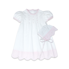 Blessings Daygown Set - White/Pink