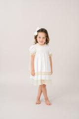 Margaret Dress - White Swiss Dot