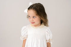 Margaret Dress - White Swiss Dot