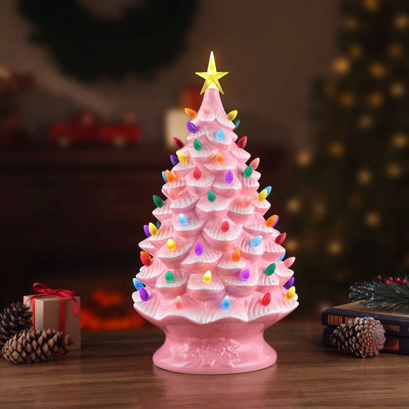 24" Nostalgic Tree - Pink