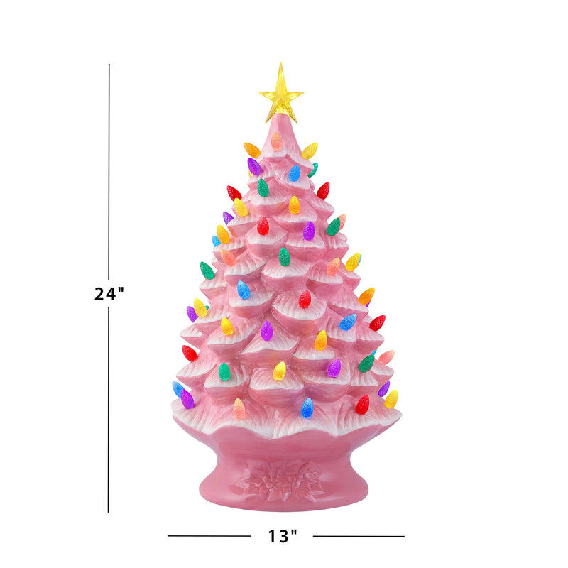 24" Nostalgic Tree - Pink