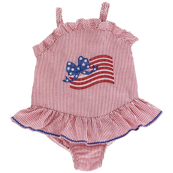 Flag Ruffle Swim