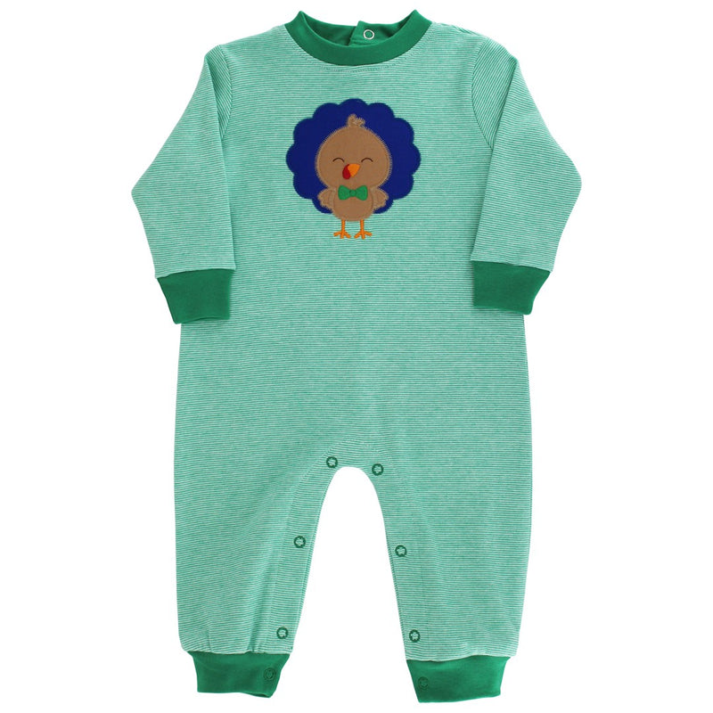 Boy's Turkey Tots Knit Romper