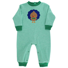 Boy's Turkey Tots Knit Romper