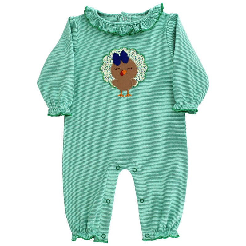 Girl's Turkey Tots Knit Romper