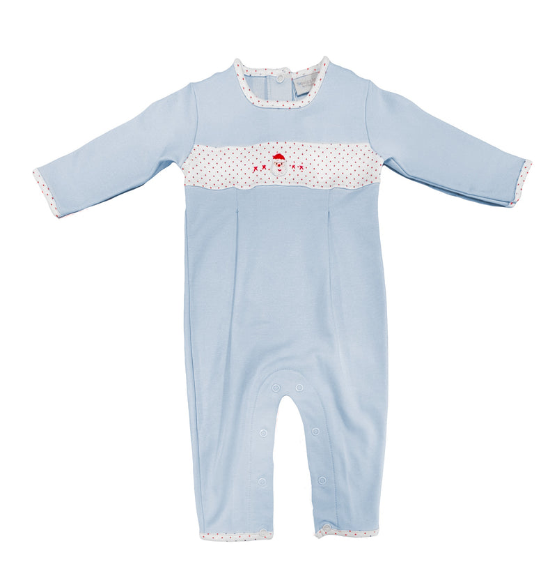 Light Blue Santa Romper
