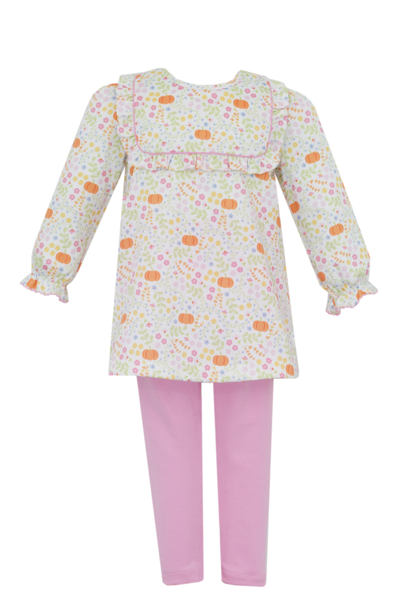 Pumpkin Print Tunic Set