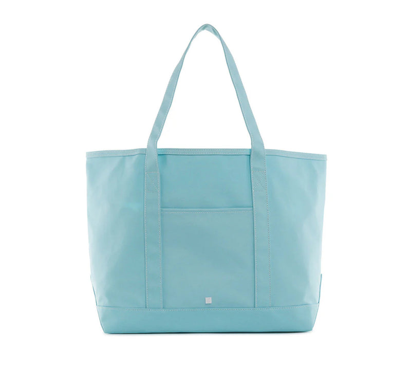 Large Maxi Tote - Coated Canvas Lake Blue