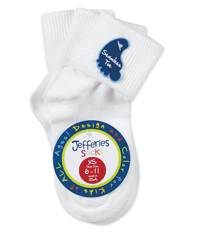 Smooth Toe Turn Cuff Socks (3-Pack)