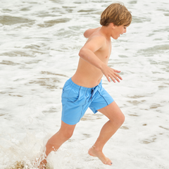 Blue Paneled Boardie