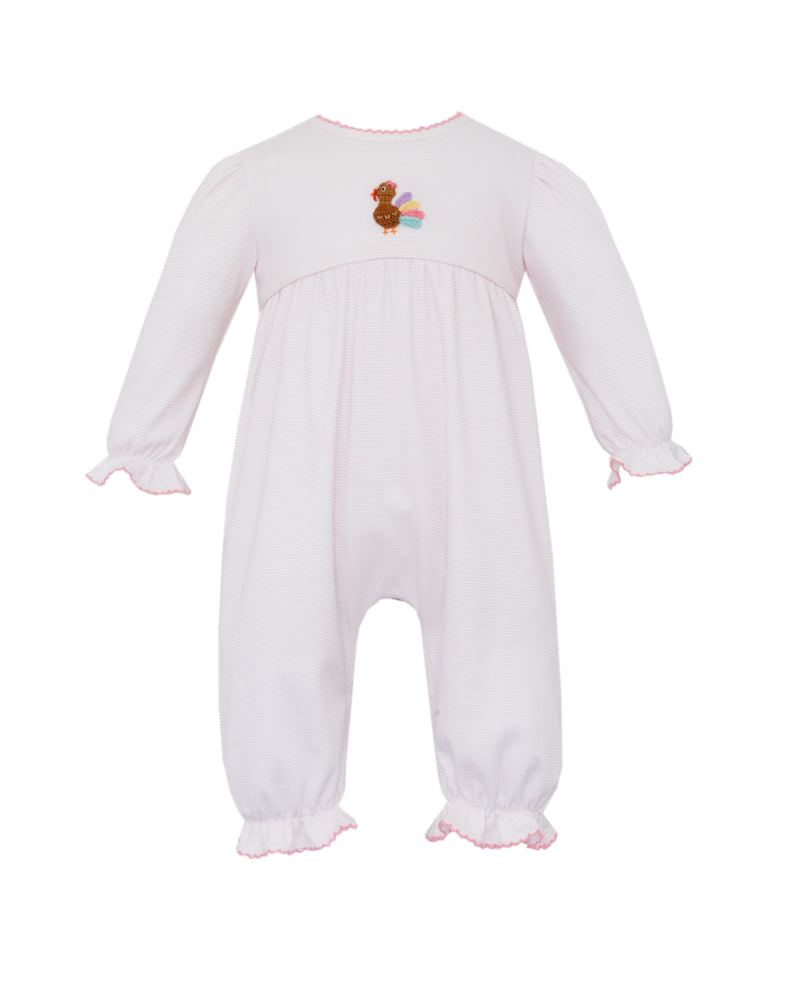 Girl's Turkey Knit Long Romper