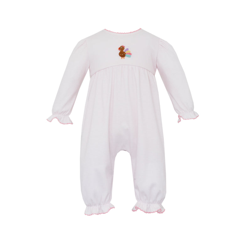 Girl's Turkey Knit Long Romper