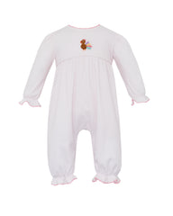 Girl's Turkey Knit Long Romper
