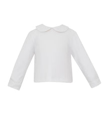 White Peter Pan Collar Shirt