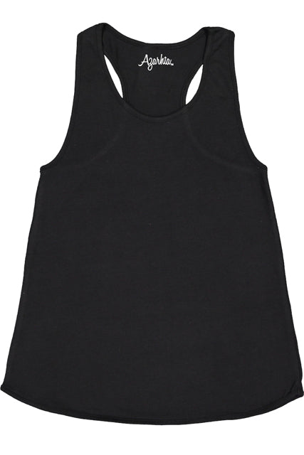 Racer Back Tank Top - Black