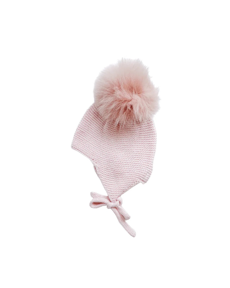 Pom Aviator Hat - Pink