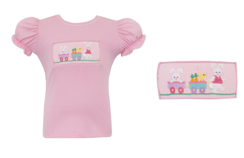 Pink Bunnies Wagon T-Shirt