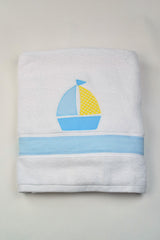 Boy Sailboat Towel