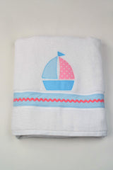 Girl Sailboat Towel