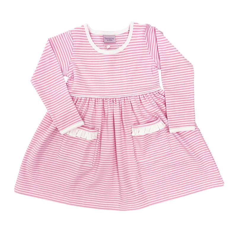 Popover Dress - Pink Stripe