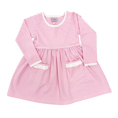 Popover Dress - Pink Stripe