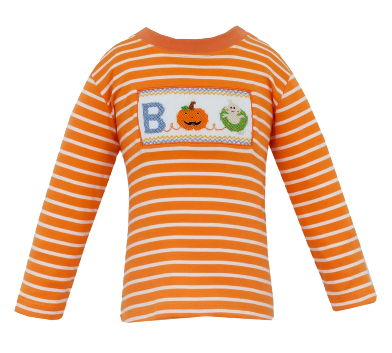 Boo Knit Orange Stripe T-Shirt