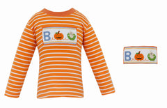 Boo Knit Orange Stripe T-Shirt