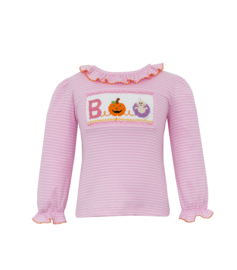 Boo Knit Pink Stripe T-Shirt