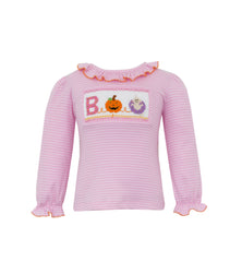 Boo Knit Pink Stripe T-Shirt