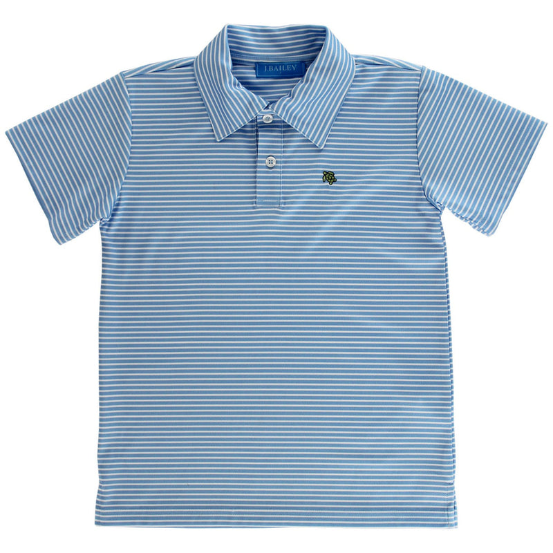 Performance Polo - Blue & White