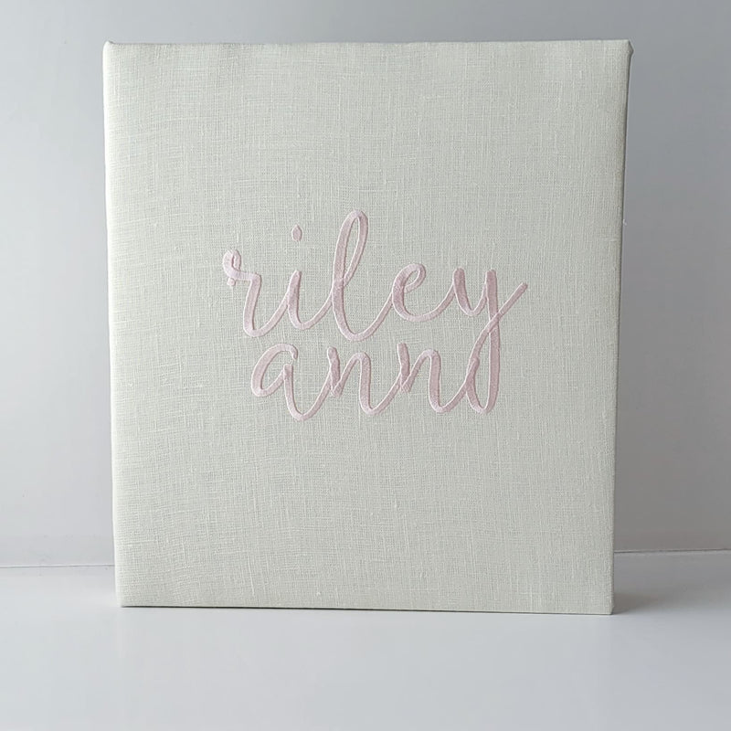 Personalized Baby Book - Linen Book