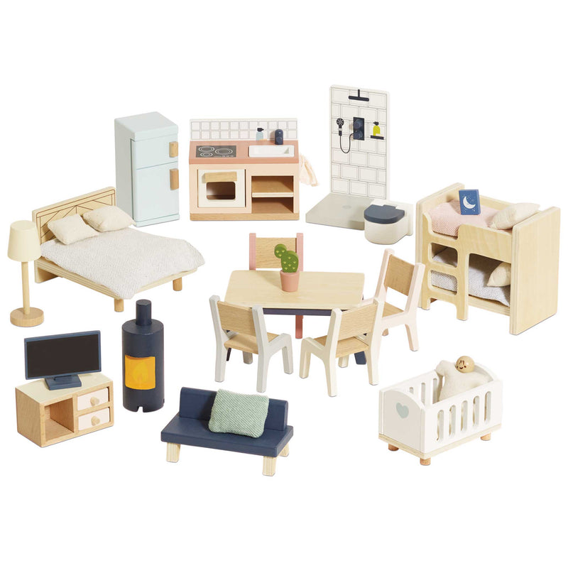 Complete Doll House Furniture Set