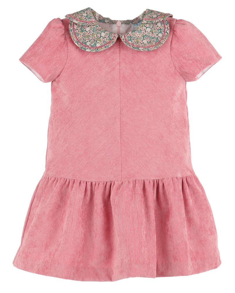 Cord Petal Print Dress
