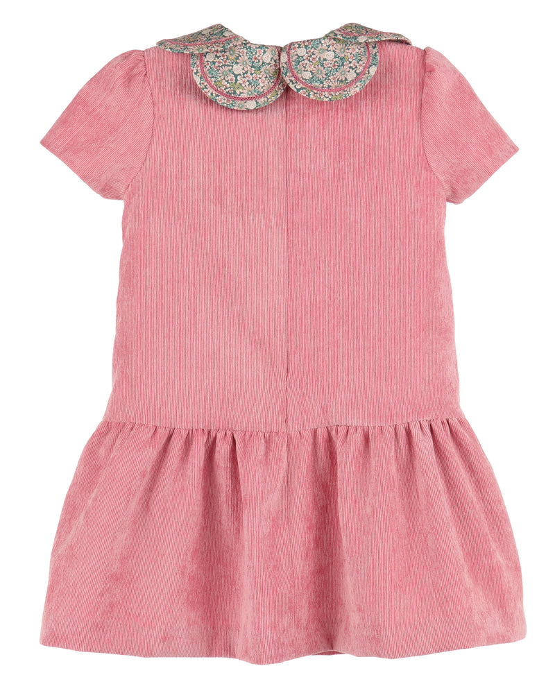 Cord Petal Print Dress